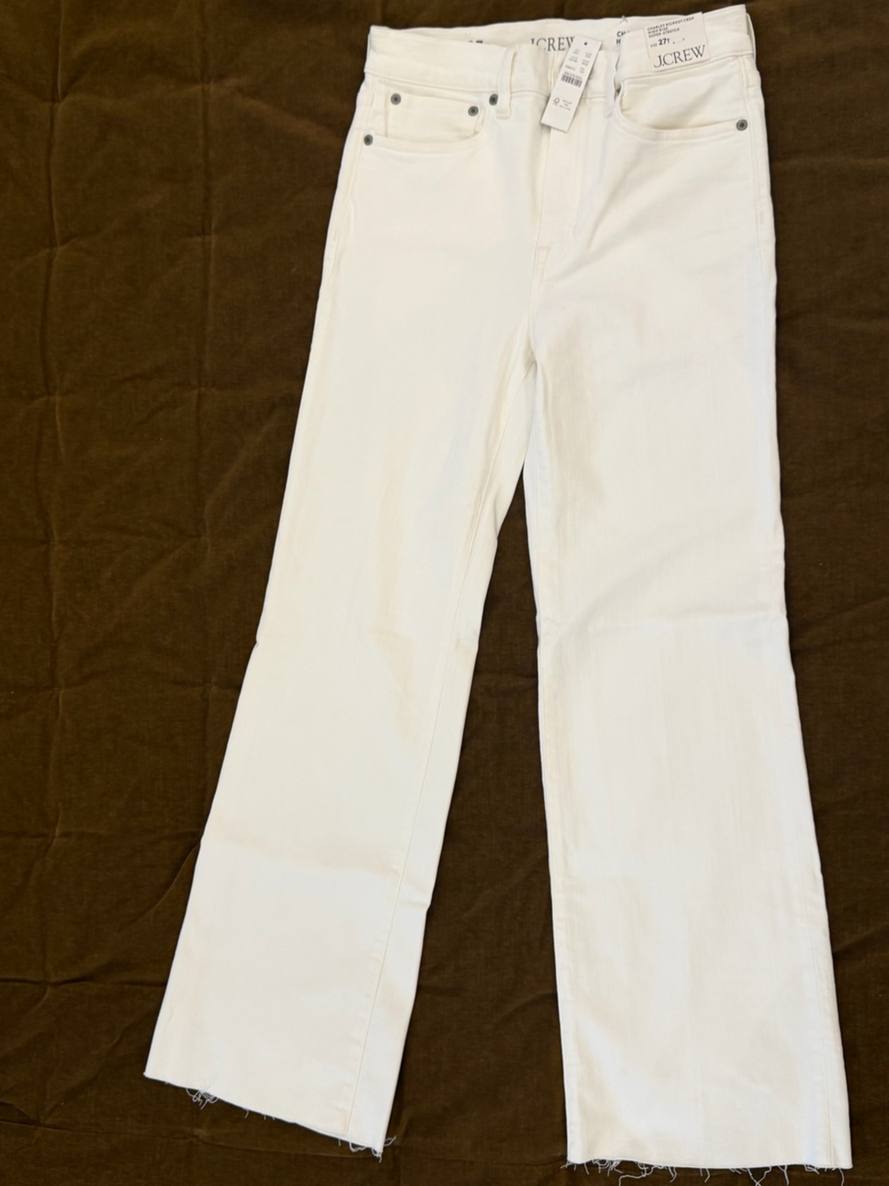 J. Crew White Flare Wide-Leg Women's Jeans